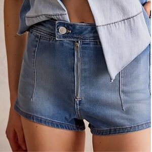 We The Free Light Blue Jean Shorts